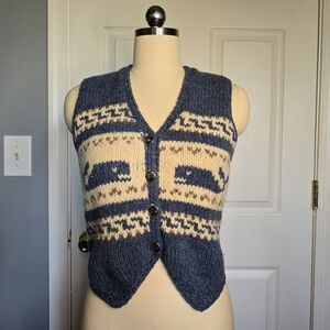 Vintage Women's Knit Whale Vest